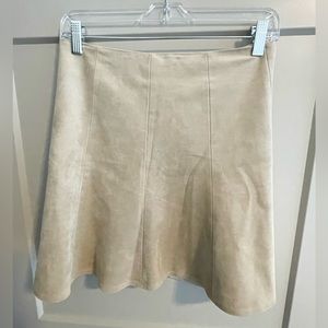 BCBG MaxAzria Faux Suede Skirt